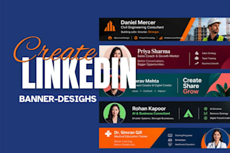 design attractive linkedin banners for any platform