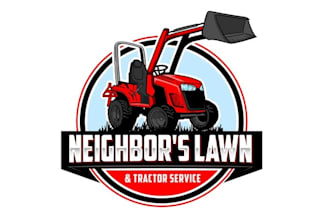 design small town tractor service logo