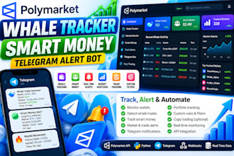 polymarket whale claude code telegram alert trading bot tool tradingview python