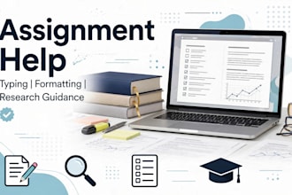 do your assignment work typing formatting and research work