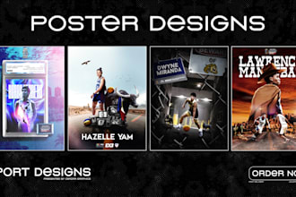do a eye catching sport poster design