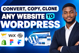 clone and migrate wix website, lovable to wix and figma to wordpress