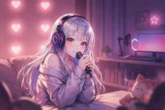 record erotic audio female voice acting or record seductive nsfw voice over