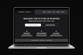 design a luxury business website in wordpress or shopify