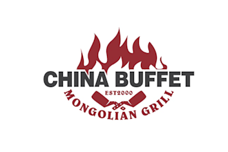 design china buffet mongolian grill logo