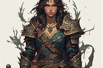 design unique fantasy characters, heroes, and warriors
