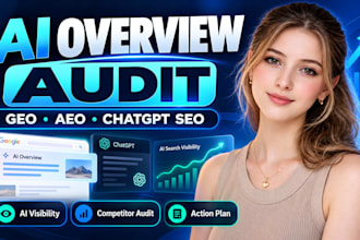 perform an ai overview audit for GEO, aeo, chatgpt SEO, and ai search visibility