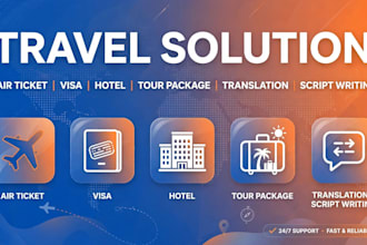 provide air ticket hotel booking visa and umrah tour