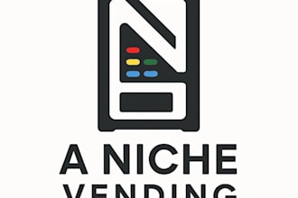 design a professional vending machine logo for your business