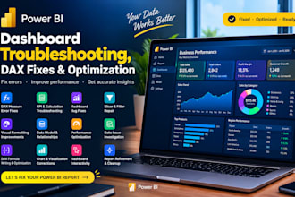 fix power bi dax measures, troubleshoot reports and improve dashboards
