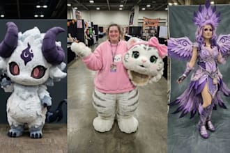make custom mascot cosplay costume kigurumi anime mask cosplay fursuit for you