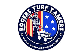 do military veteran owned logo operated lawn mowing business