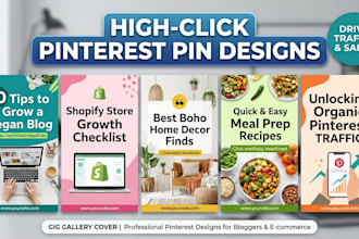 design viral pinterest pins for your blog or shop