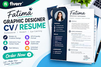 design edit create a professional CV resume ats friendly resume update