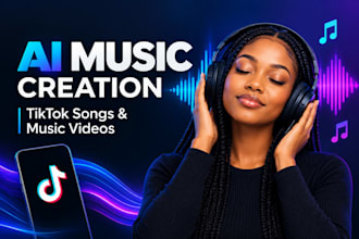 create ai music, tiktok ai music, titok music video, trending ai music sound