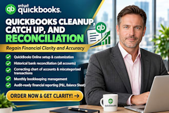 clean up catch up and reconcile your quickbooks