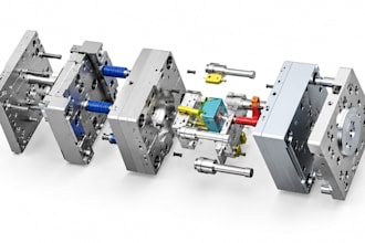 engineer plastic parts for injection molding dfm and mass production cad design