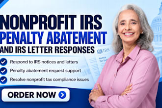 help with nonprofit irs penalty abatement and irs letter responses