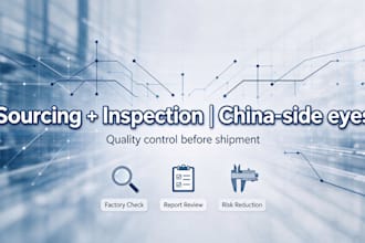 source and inspect your products in china before shipment