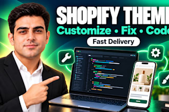 do shopify theme customization, shopify bug fix and custom coding