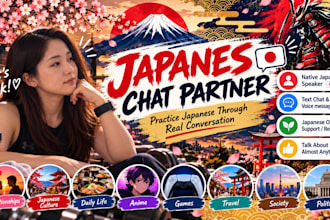 be your japanese text chat partner for conversation practice
