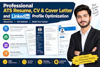 write a professional ats resume CV and cover letter and linkedin optimize uk