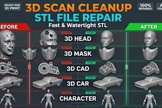 3d scan cleanup stl file repair mesh repair stl to 3mf fix mesh errors