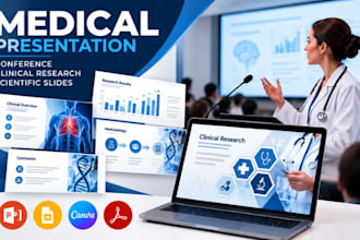 design conference medical presentation clinical research scientific slides ppt