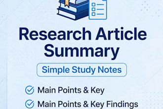 summarize long research study