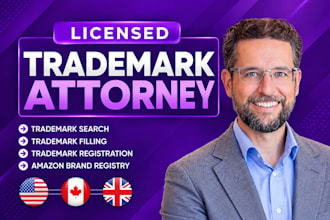licensed US trademark attorney, uspto filing, brand registry, trademark attorney