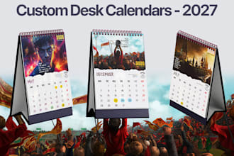 design custom desk calendars for 2027 new year
