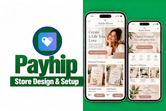 design your payhip store and website for digital products