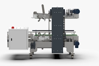 create animated industrial machinery part, product video for investor, pump cad