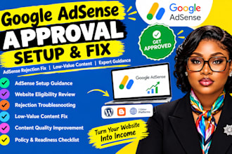 google adsense setup, approval fix adsense rejection, adsense expert content fix