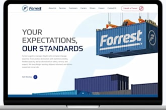 a modern wordpress business site using elementor