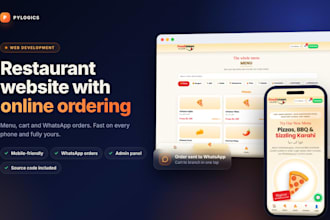 build a modern restaurant website with online ordering