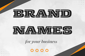 create unique business names, brand names and catchy slogans