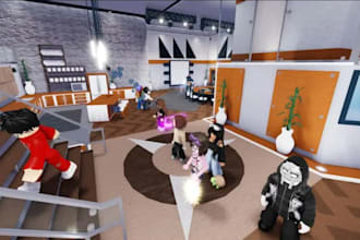 create roblox roleplay map, buildings, lobbies, game environment roblox studio