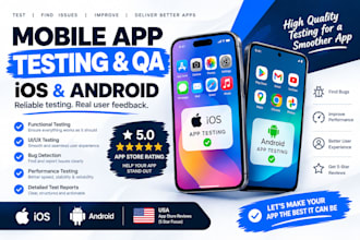 do mobile app testing andriod IOS QA testing USA uae 5 star IOS app review