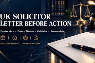 write a legally sound UK property dispute letter before action