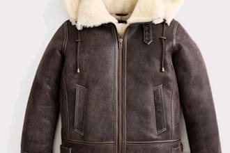 make custom genuine leather and shearling bomber jackets