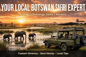 be your local botswana safari planner for chobe, okavango and moremi