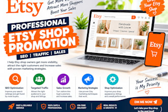 do etsy shop promotion with etsy SEO to increase sales and traffic