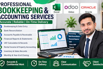 do bookkeeping, bank reconciliation and excel accounting