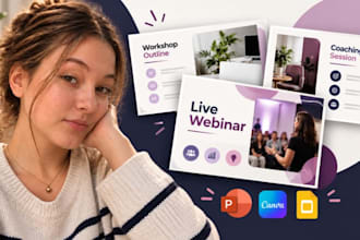 design webinar presentations, workshop slides and coaching decks