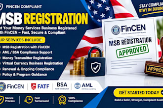 be your msb registration consultant for fincen aml compliance