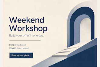 design a professional flyer or one pager in canva