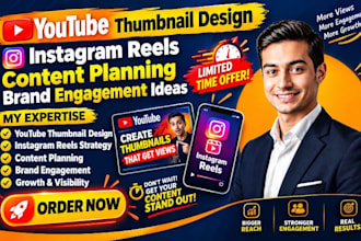 youtube thumbnail design instagram reels content planning brand engagement ideas