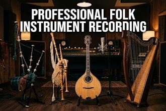 record live bagpipes galician gaita bouzouki harp for your song