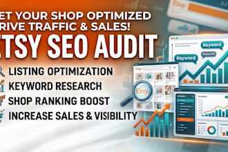 audit your etsy shop and provide actionable SEO tips